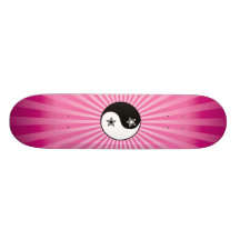 Star Sunburst Yin Yang Skateboard