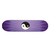 Star Sunburst Yin Yang Skateboard