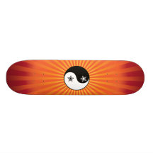 Star Sunburst Yin Yang Skateboard