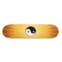 Star Sunburst Yin Yang SkateboardStar Sunburst Yin