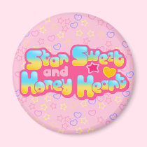 Star Sweet and Honey Heart logo magnet magnets