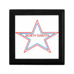 Star with North Dakota in it. Gift Box
