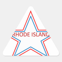 Star with Rhode Island in it. Sticker