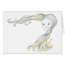 Star Woman Greeting Card