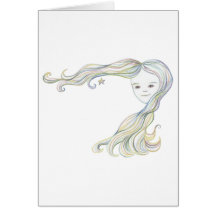 Star Woman Greeting Cards