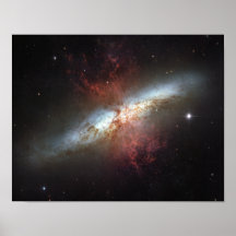 Starburst galaxy, Messier 82 Posters