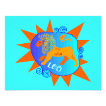 Starburst Leo Custom Invitations