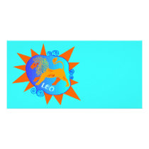 Starburst Leo Photo Card Template