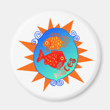 Starburst Pisces Magnet
