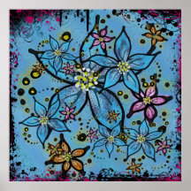 Stardust Flowers Print