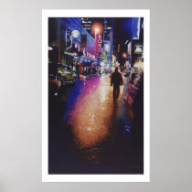 "Stardust" New York Scene Watercolor Painting