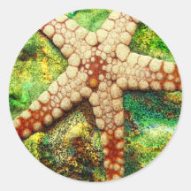 Starfish Aquatic Animal Digital Art -JungleWalk Stickers