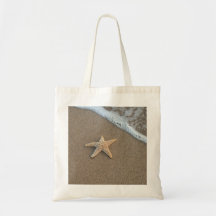 Starfish by the beach bag