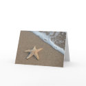 Starfish by the beach cards