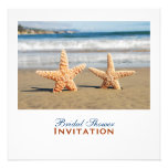 Starfish Couple On The Beach Bridal Shower Invitation