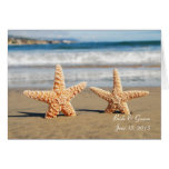 Starfish Couple on the Beach Greeting Card