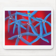 starfish disco mouse mat