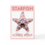 Starfish Loves You Valentine's Day Card