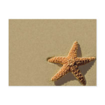Starfish Tropical Event And Wedding Invitation Postcards