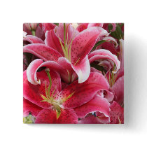 Stargazer Lily Button