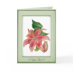 Stargazer Lily - Customize Greeting Cards