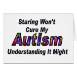 Staring Won't Cure My Autism cards