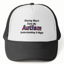 Staring Won't Cure My Autism Mesh Hat