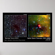 “Starless” Core L1014 – Spitzer Space Telescope Poster