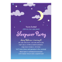Starlight Birthday Sleepover Party Invitation invitations