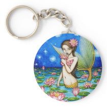 Starlight Lily Mermaid Keychain