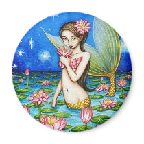 Starlight Lily Mermaid Refrigerator Magnet