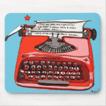 Starlight Starfire Typewriter Mousepad