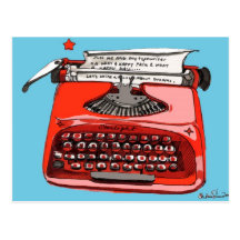 Starlight Starfire Typewriter Postcards