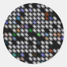 Starmap 5 round stickers