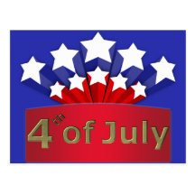 Starry Independence Day Postcard