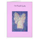 Starry Night Angel Sympathy Card