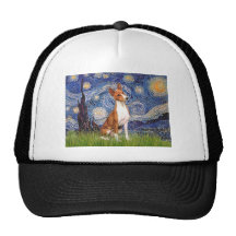 Starry Night - Basenji Hats
