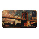 Starry Night Brooklyn Bridge iPhone 4 Cases