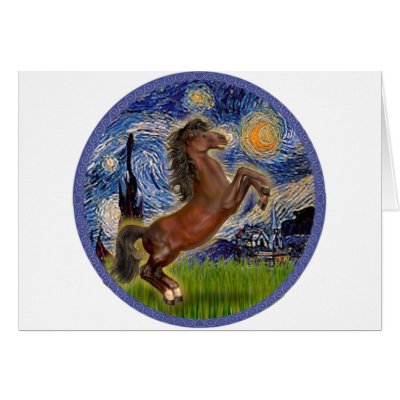 Brown Horse Rearing