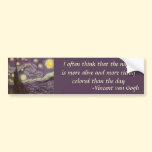 Starry Night by Vincent van Gogh bumper stickers