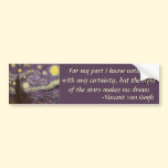 Starry Night by Vincent van Gogh bumper stickers