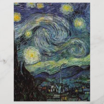 Starry Night by Vincent van Gogh. Flyers