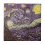 Starry Night by Vincent van Gogh Ceramic Tile