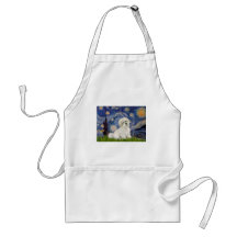 Starry Night - Coton de Tulear 7 Apron