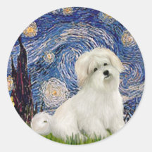 Starry Night - Coton de Tulear 7 Sticker