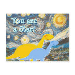 Starry Night Dinosaurs Postcard