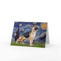 Starry Night - German Shepherd 13 Cards