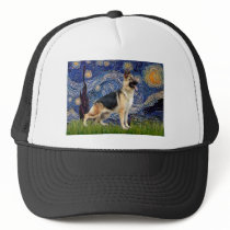 Starry Night - German Shepherd 13 Trucker Hat