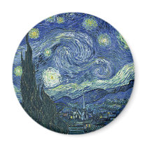 Starry Night Refrigerator Magnet