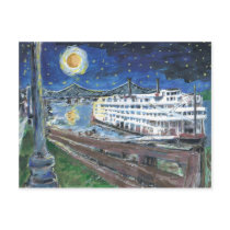 Starry Night Mississippi Queen Postcards
